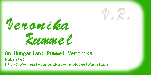 veronika rummel business card